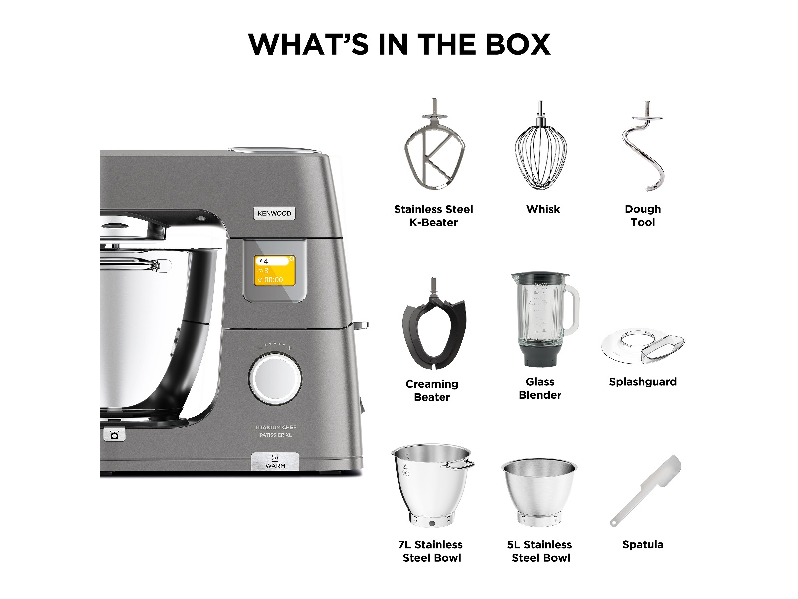 Kenwood Titanium Chef Patissier XL kjøkkenmaskin Kjøkkenmaskiner