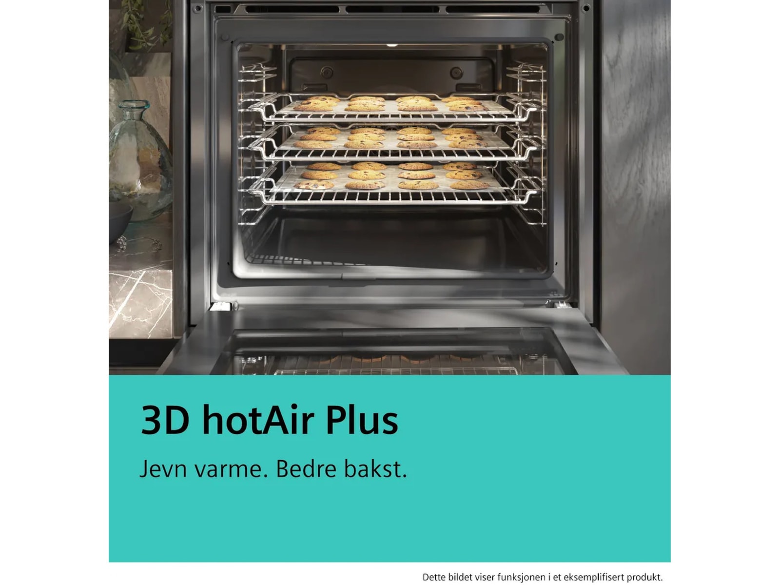 Siemens IQ100 Innbyggingsovn 60cm (sort) Stekeovn