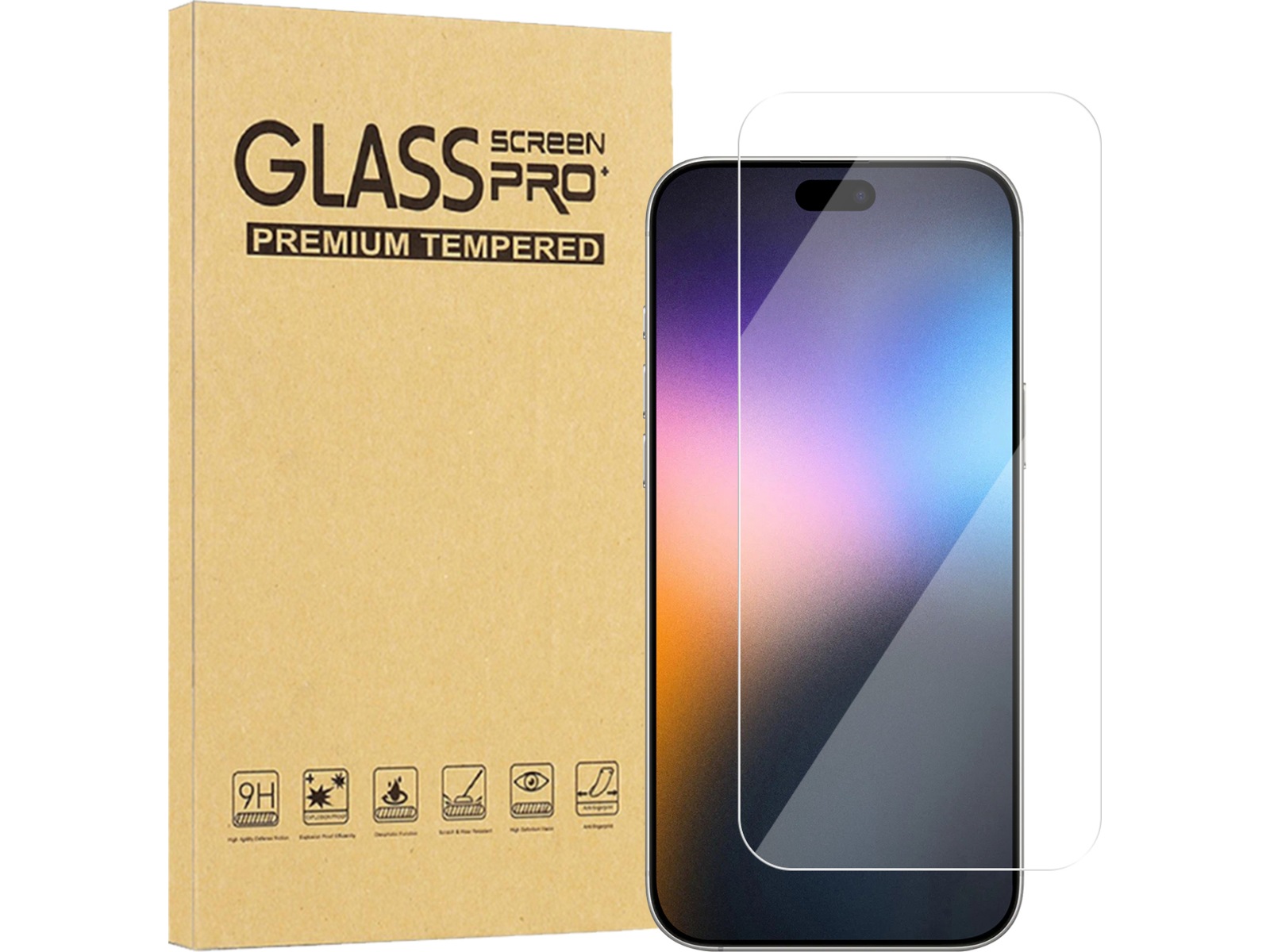 iiglo iPhone 17 Pro Max / 16 Pro Max skjermbeskytter Skjermbeskytter