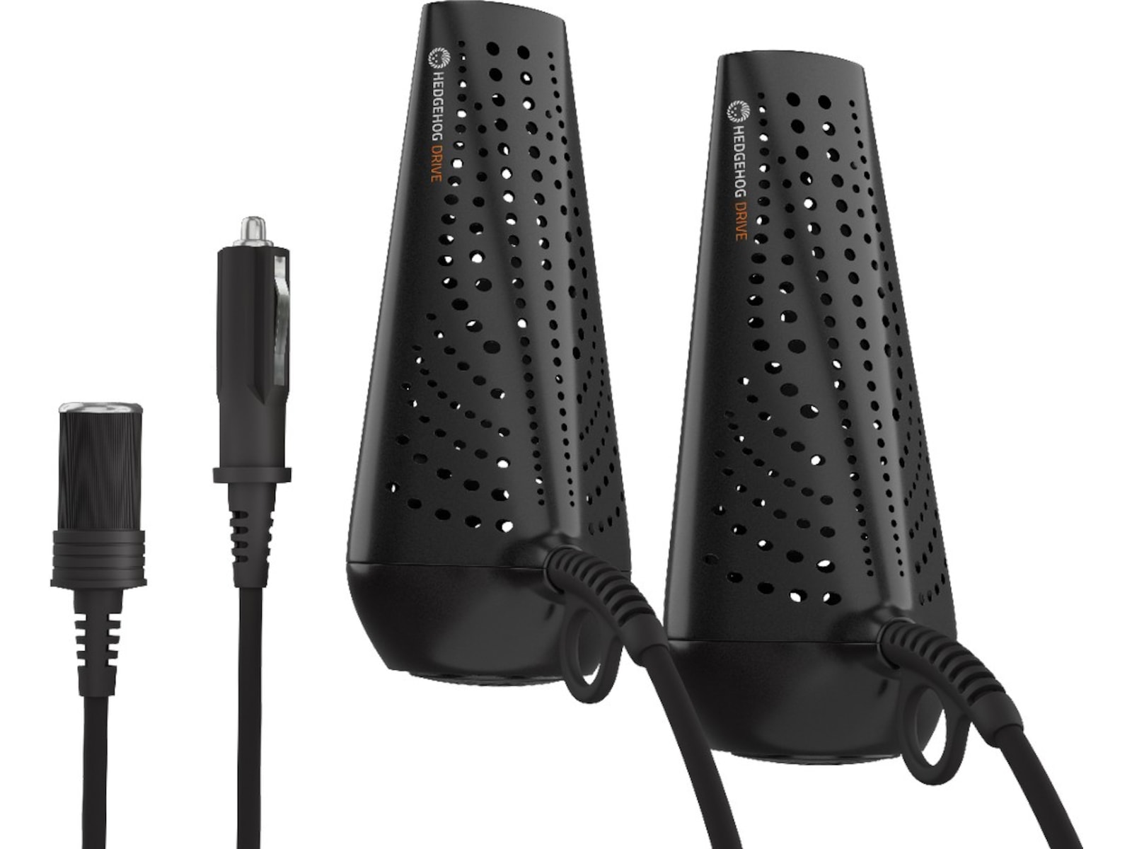 Hedgehog Drive skotørker for bil + strøm lader (sort) Skotørkere