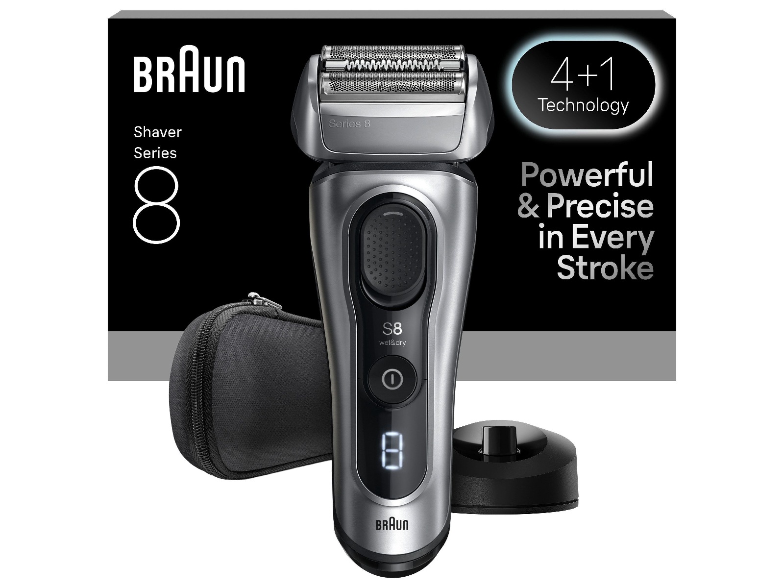 Braun Series 8 elektrisk barbermaskin 8617S Barbermaskiner