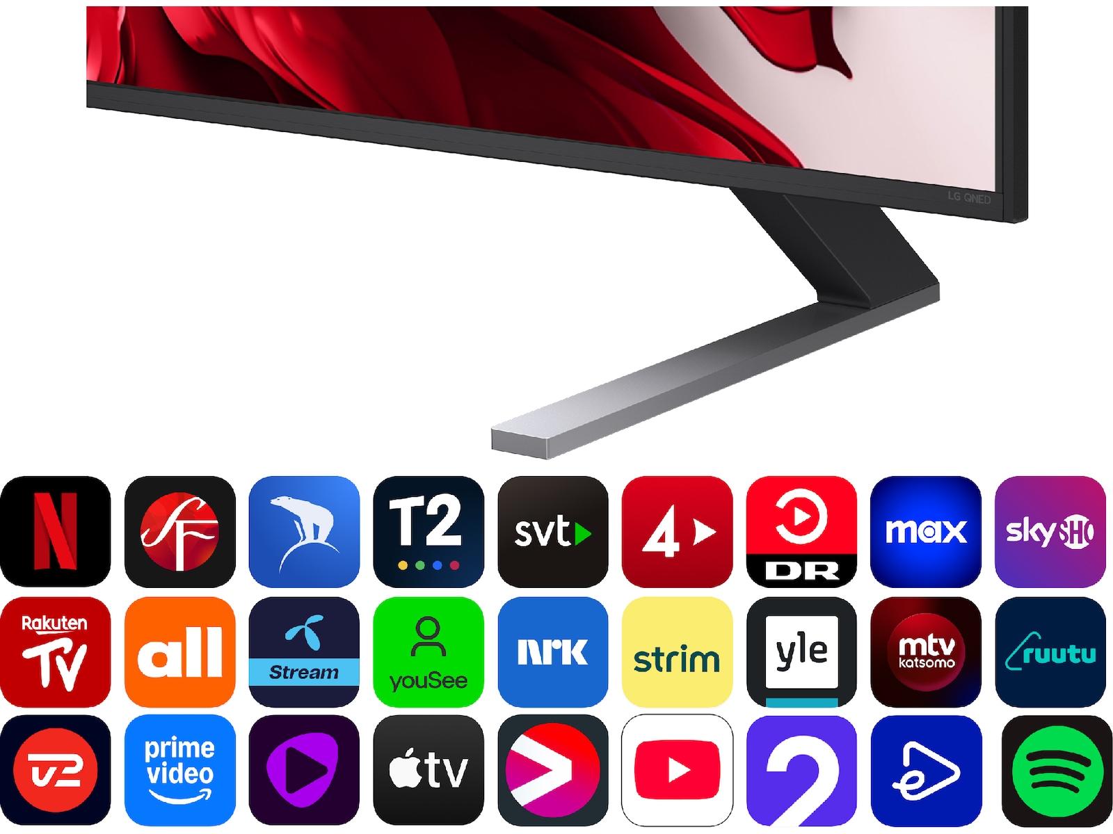 LG 86'' QNED85 evo AI MiniLED 4k Smart TV (2025) Over 80 tommer TV