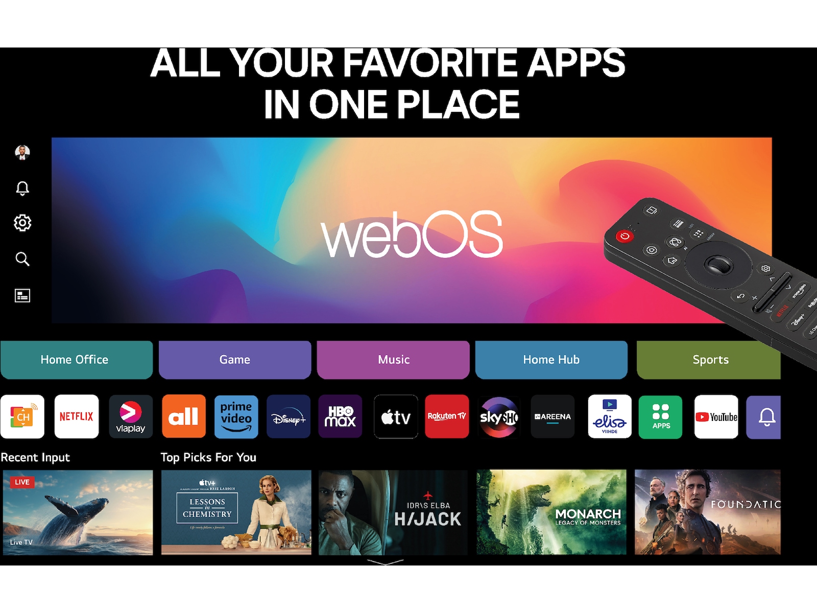 LG 86'' QNED85 evo AI MiniLED 4k Smart TV (2025) Over 80 tommer TV