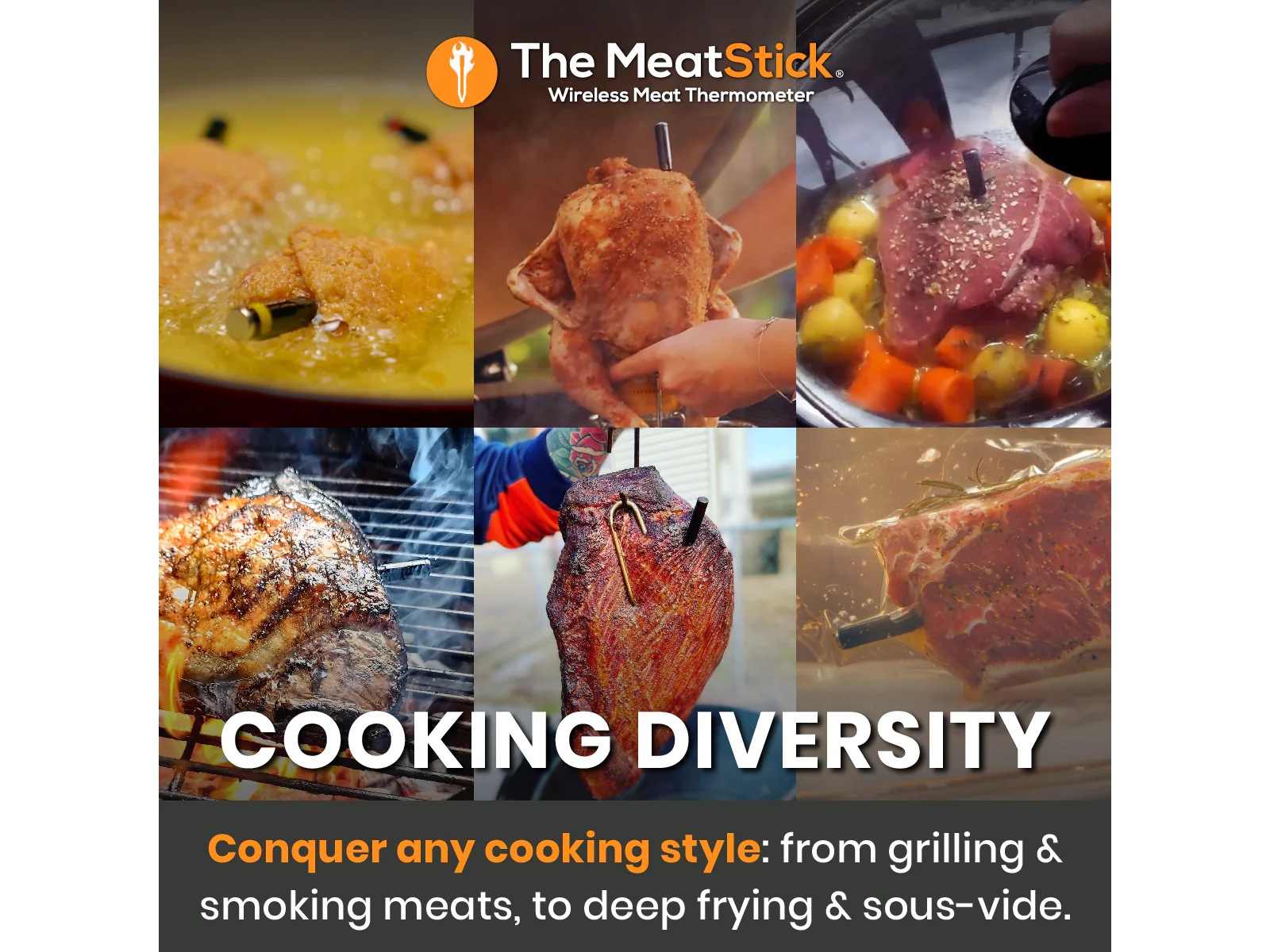 THE MEATSTICK 4X Sett trådløst steketermometer Andre kjøkkenapparater