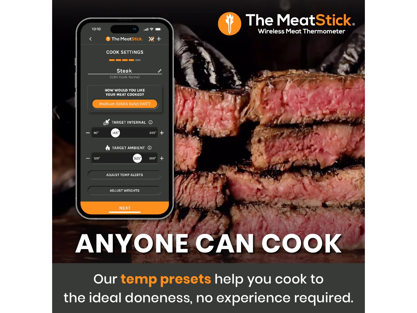 THE MEATSTICK Basic Sett trådløst steketermometer Andre kjøkkenapparater