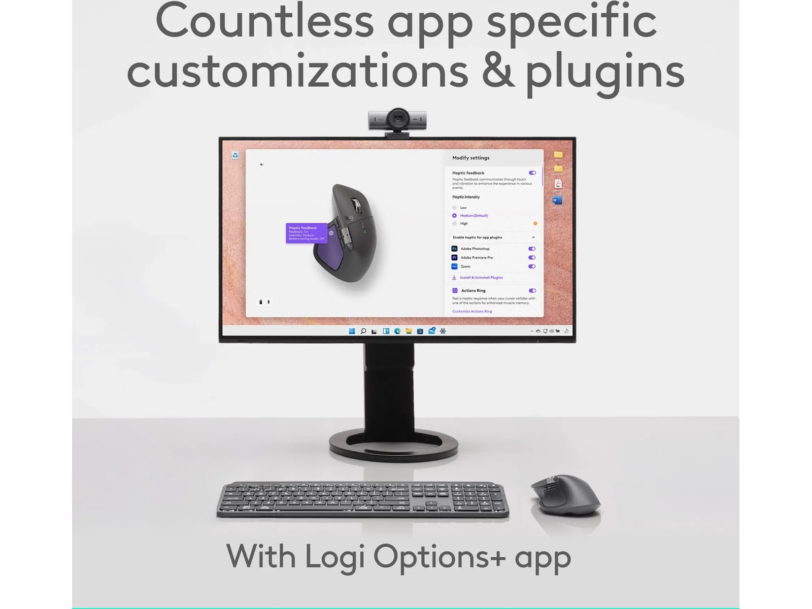 Logitech MX Master 4 for Mac Trådløs Mus (hvit sølv) Mus