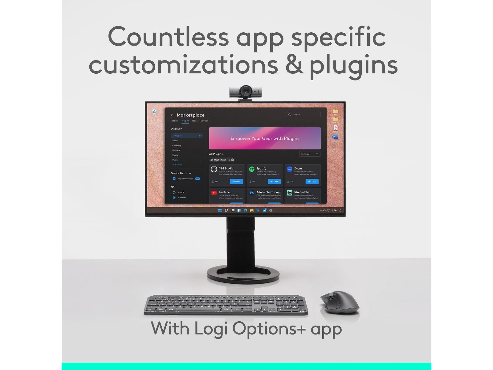 Logitech MX Master 4 Trådløs Ergonomisk Mus (grafittgrå) Mus