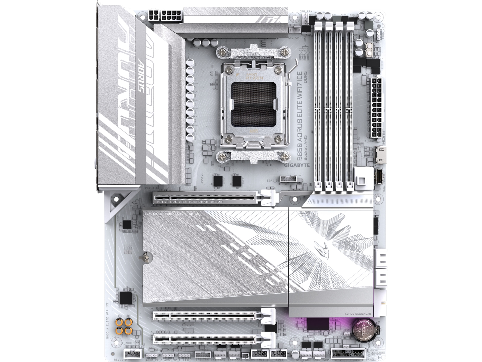 Gigabyte B850 AORUS ELITE WF7 ICE Hovedkort -B-Grade Demo hovedkort