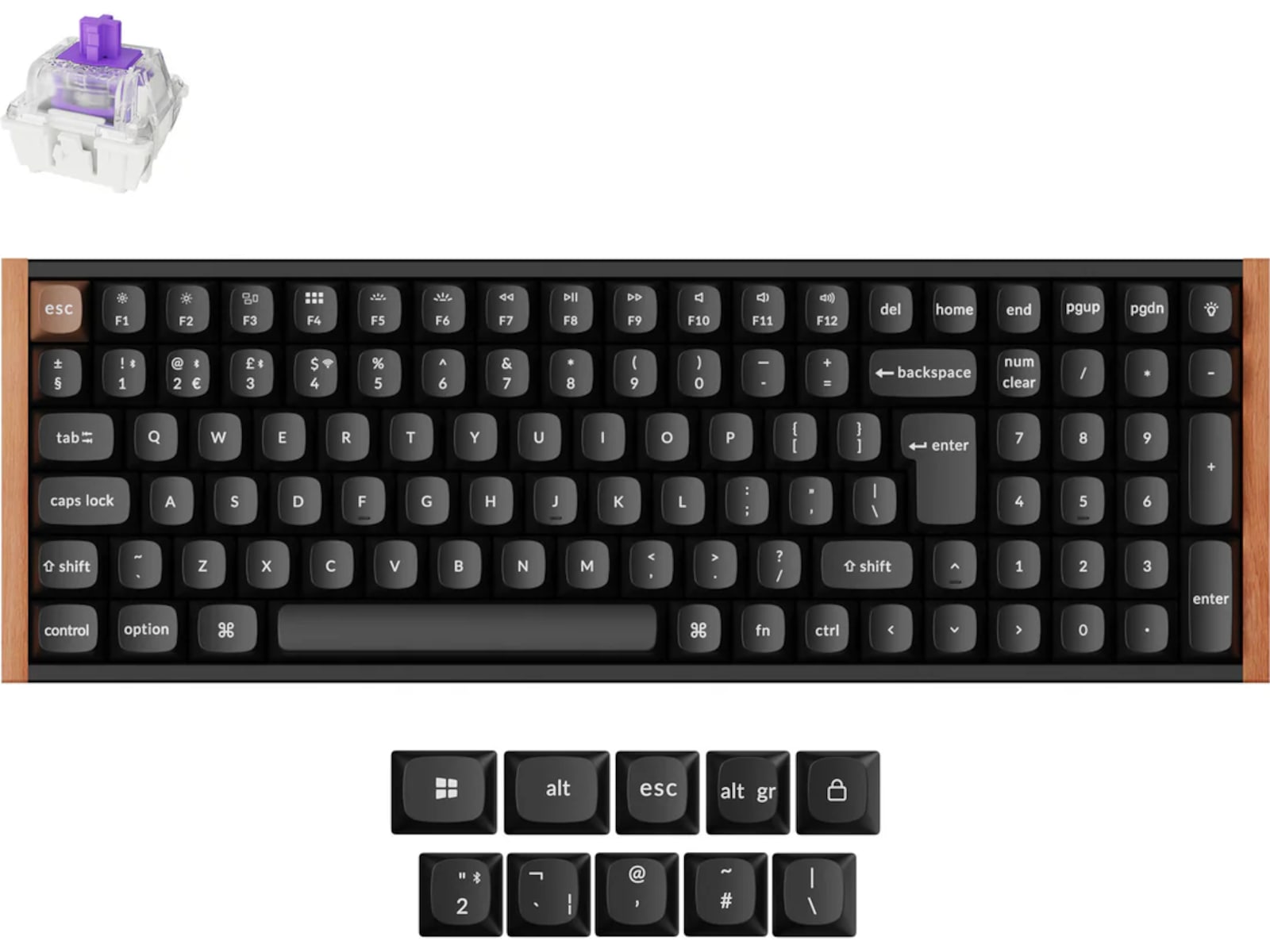 Keychron K4 HE Trådløst Gamingtastatur (sort) Gamingtastatur