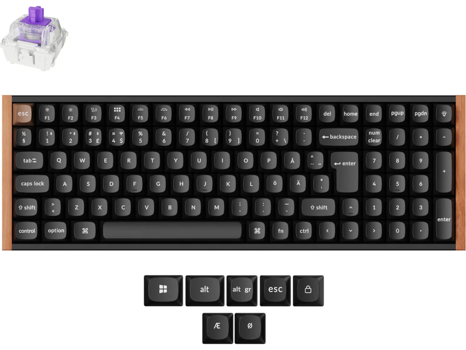 Keychron K4 HE Trådløst Gamingtastatur (sort) Gamingtastatur
