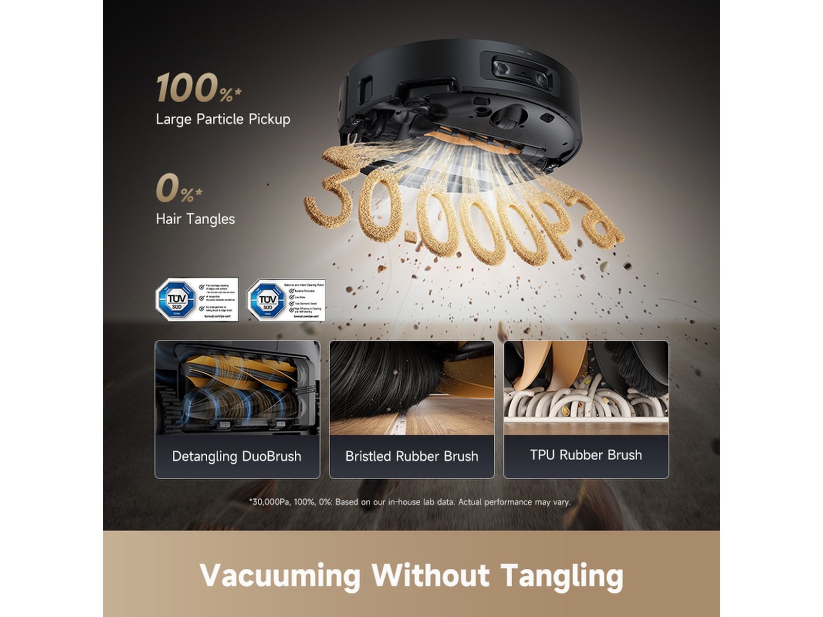 Dreame Aqua10 Ultra Roller Robotstøvsuger (sort) Robotstøvsugere