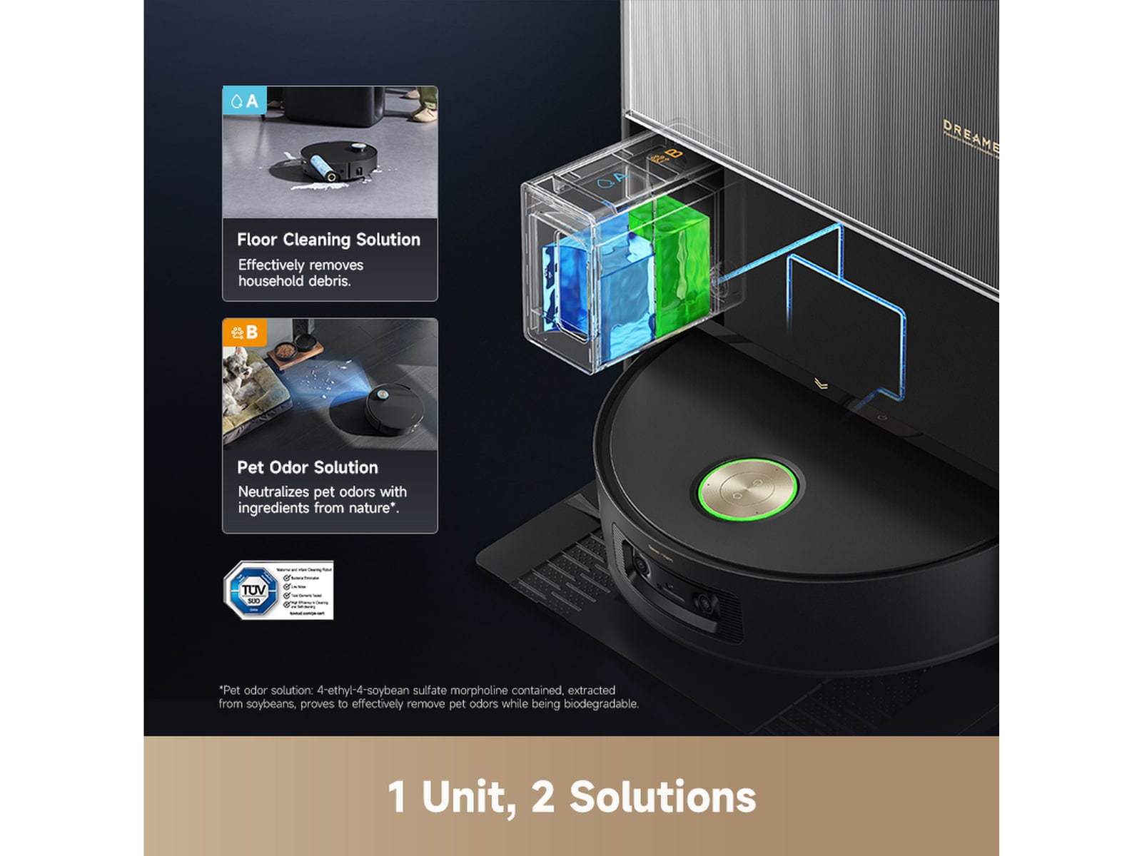 Dreame Aqua10 Ultra Roller Robotstøvsuger (sort) Robotstøvsugere