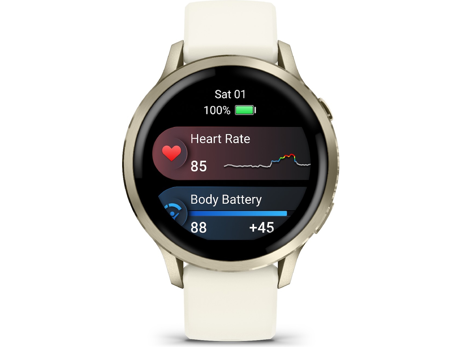 Garmin Venu 4 41mm GPS (lunar gold/bone) Smartklokker
