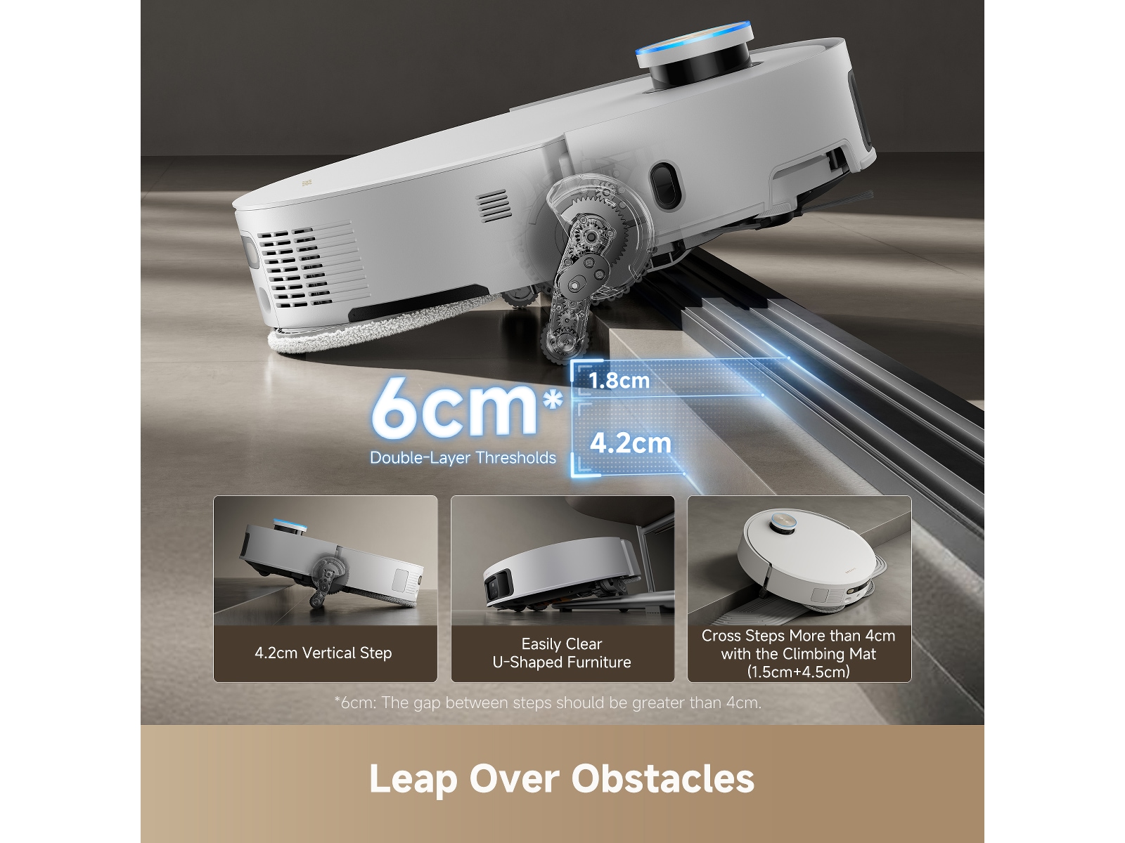 Dreame X50 Ultra Robotstøvsuger (hvit) Robotstøvsugere