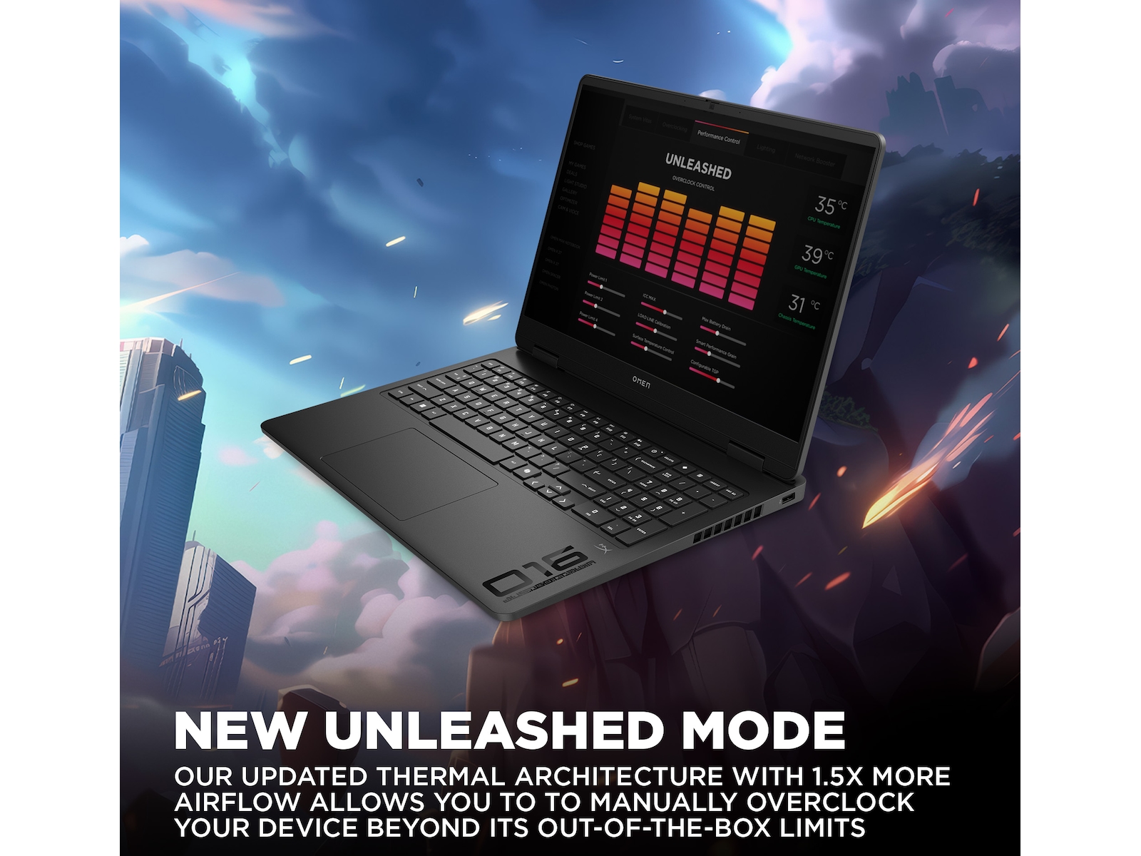 HP OMEN Gaming Laptop 16-ap0023no 16" 2K Gaming laptop
