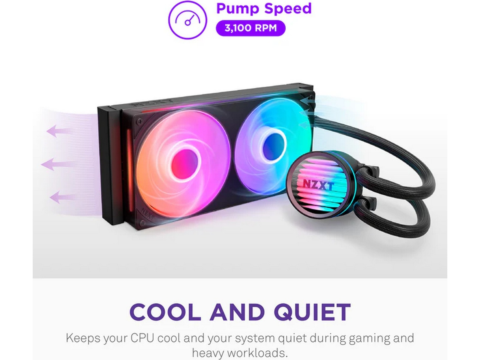 NZXT Kraken Core RGB 360mm AIO Kjøler (svart) CPU - Vannkjøling