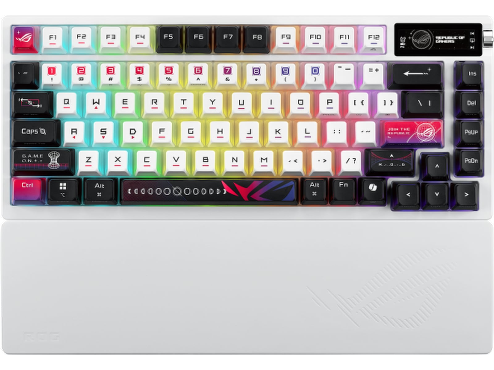 Asus M704 ROG Azoth X Trådløst Gamingtastatur (hvit) -B-Grade Demo tastatur