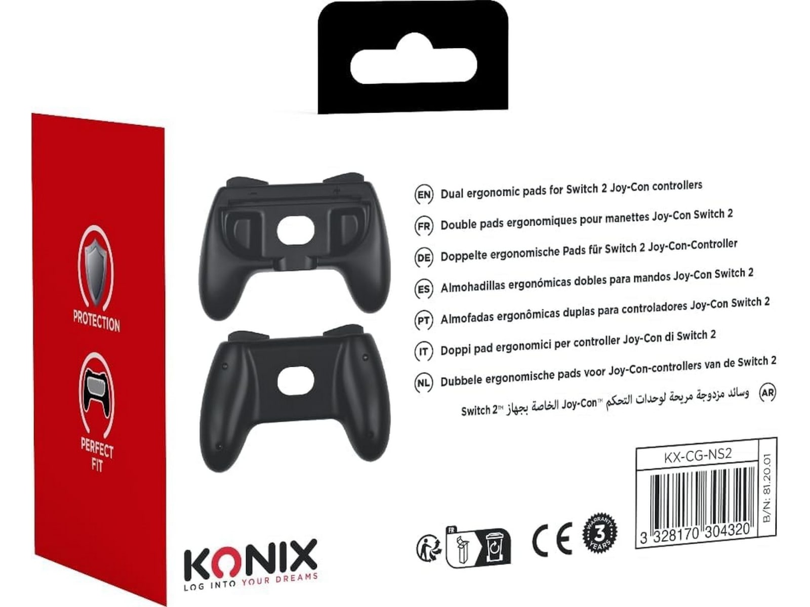 Konix NSW2 JoyCon Grips Håndholdte spillkonsoller