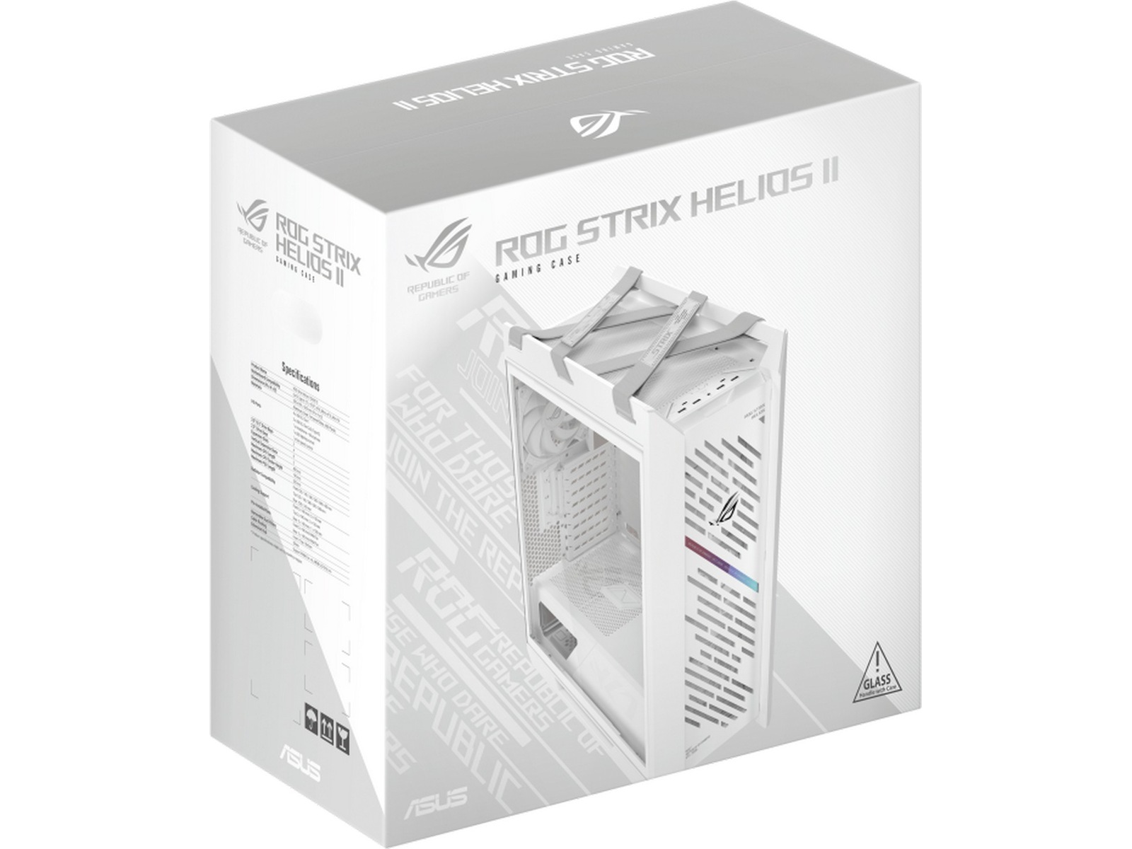 Asus ROG STRIX HELIOS II GX601S Mid Tower (hvit) Midi tower