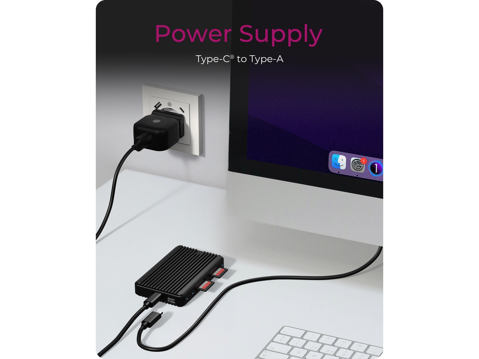 ICY BOX IB-CR602M-C31 M.2 SSD Enclosure Dokkingstasjoner