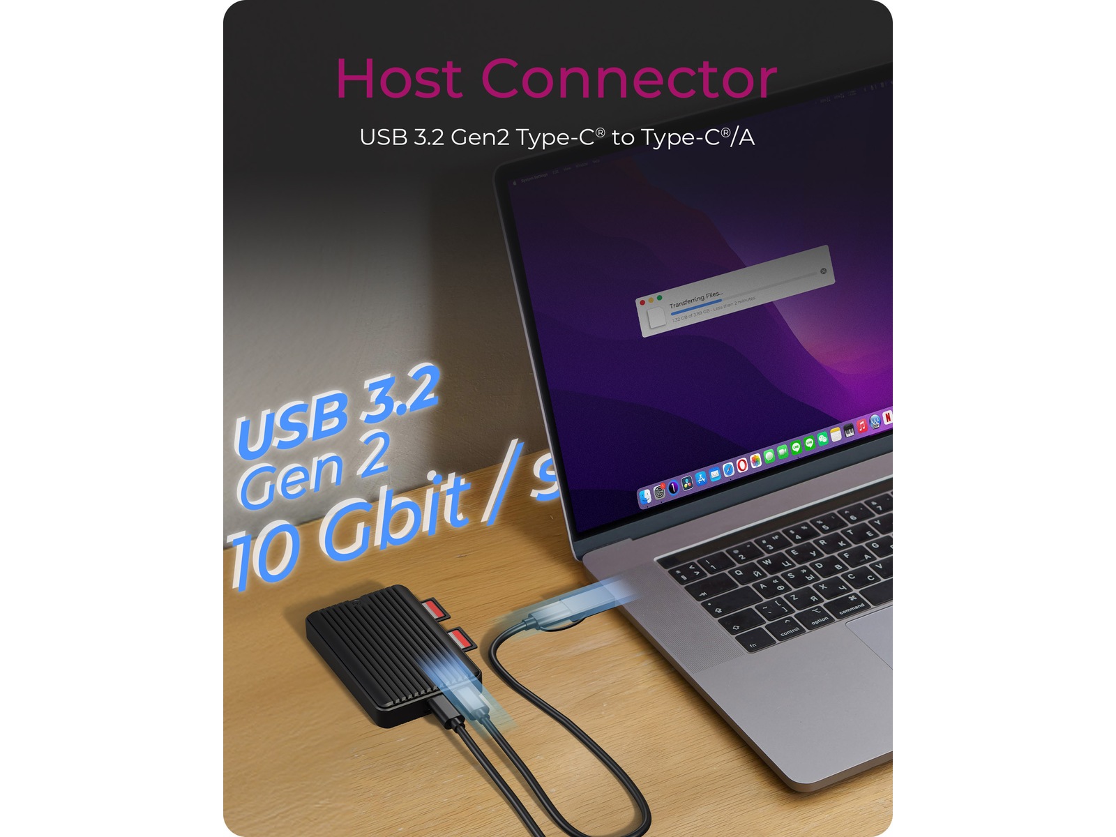 ICY BOX IB-CR602M-C31 M.2 SSD Enclosure Dokkingstasjoner