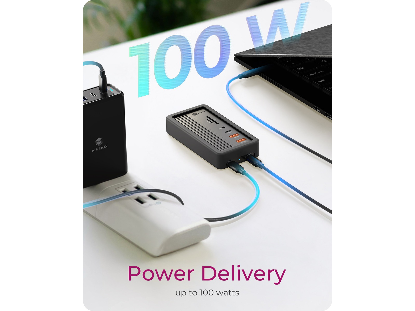 Icy Box 10 i 1 DockingStation Dockingstasjon & USB-HUB