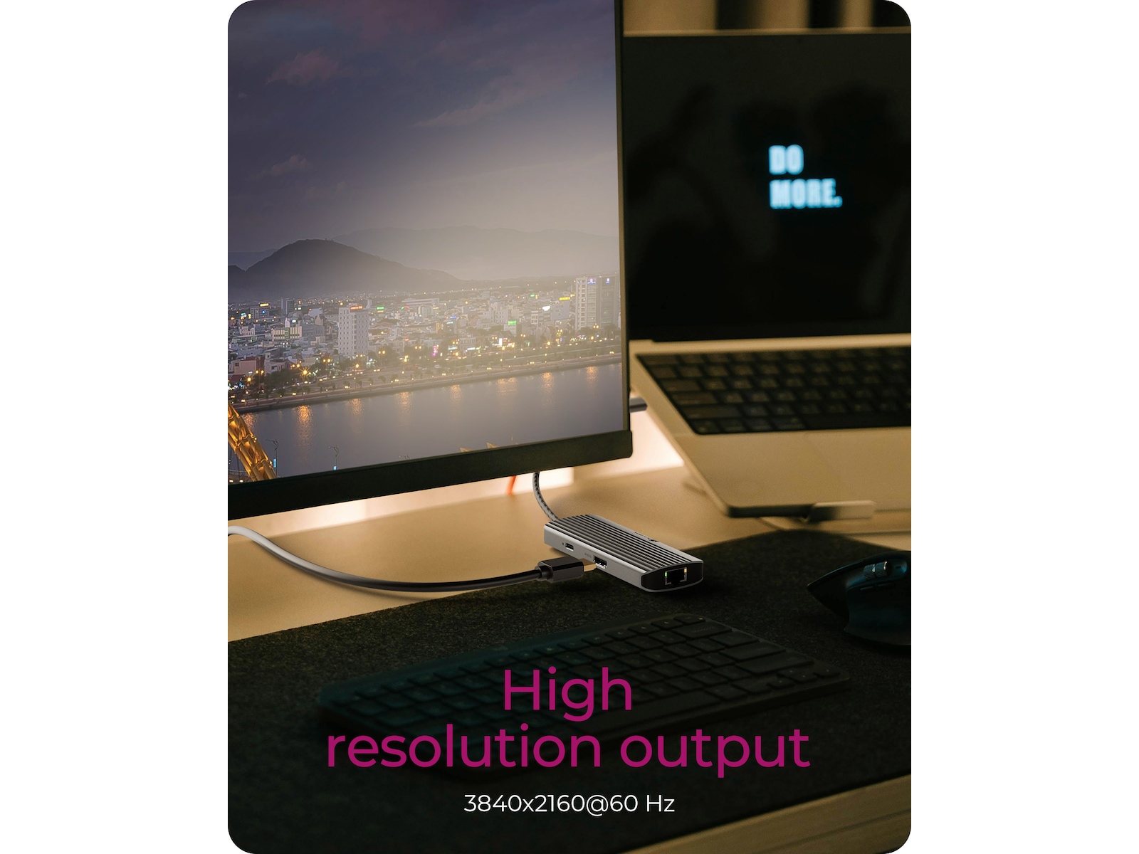 ICY BOX 6-i-1 Travel Docking Dockingstasjon & USB-HUB