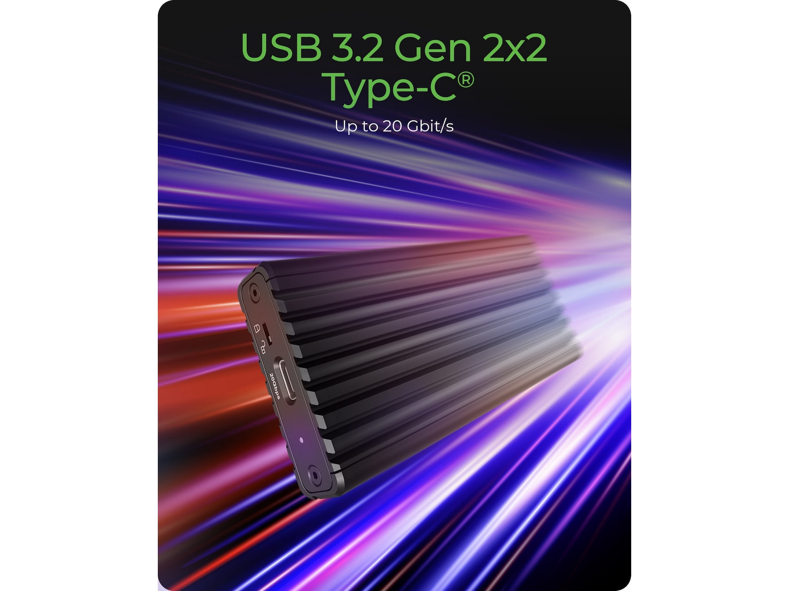 Icy Box M.2 NVMe SSD Kabinett Eksterne kabinetter