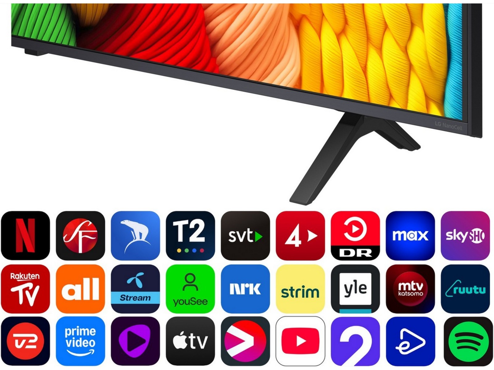 LG 55" NANO80 AI 4K NanoCell Smart-TV (2025) 50 - 59 tommer TV