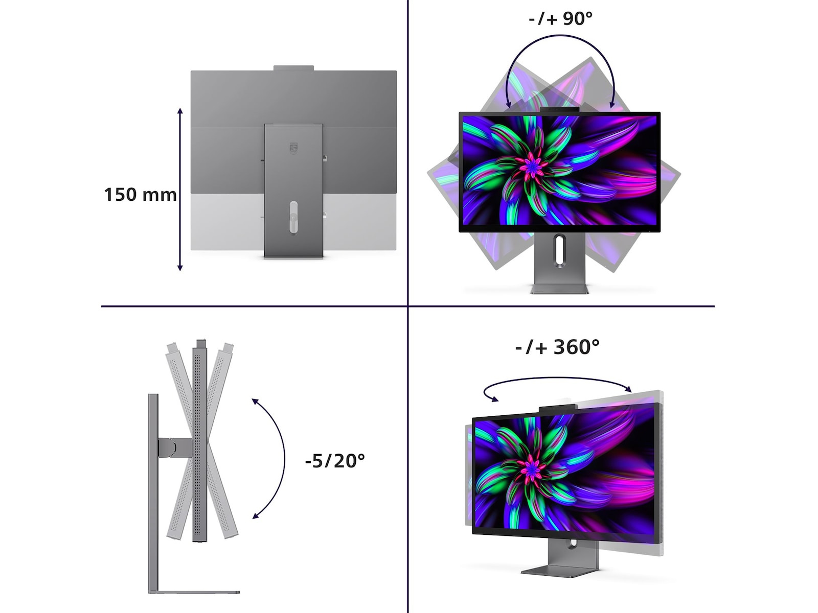 Philips 27" 5K skjerm 27E3U7903/00 Skjermer