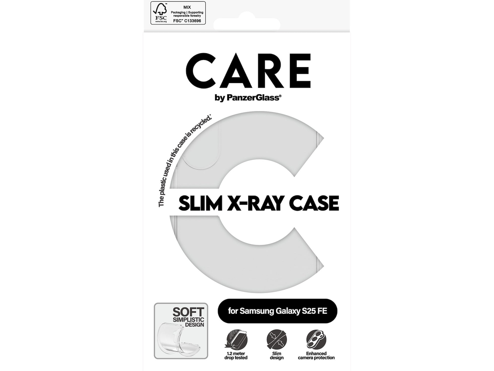 PanzerGlass CARE Galaxy S25 FE X-Ray silikondeksel (gjennomsiktig) Mobildeksel