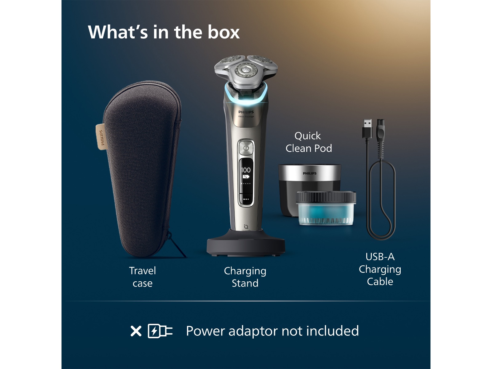 Philips i9000 Prestige Barbermaskin XP9208/30 -B-Grade Demo trening & velvære