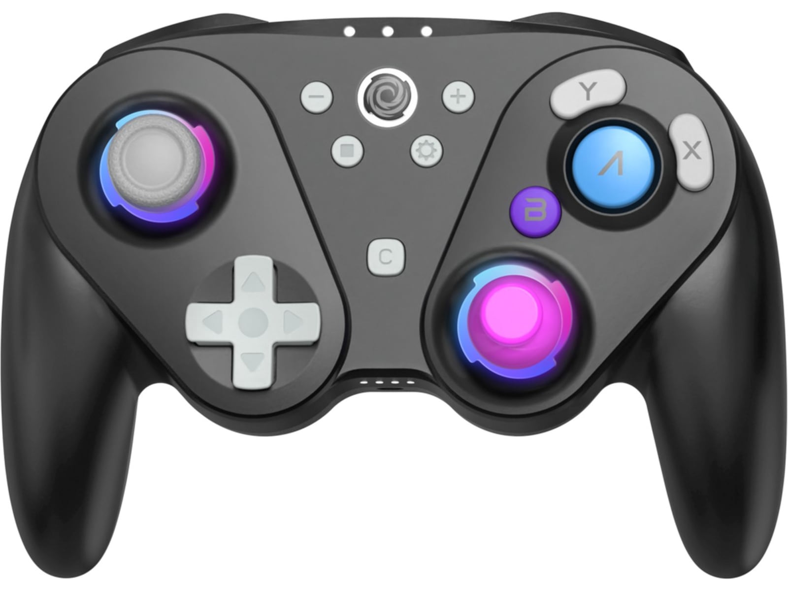 Oniverse Foenix Nintendo Switch 2 trådløs kontroller (sort) Tilbehør til spillkonsoller