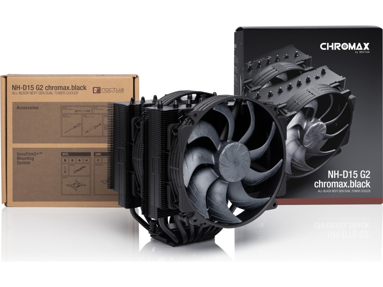 Noctua NH-D15 G2 CPU Kjøler (sort) CPU - Luftkjøling