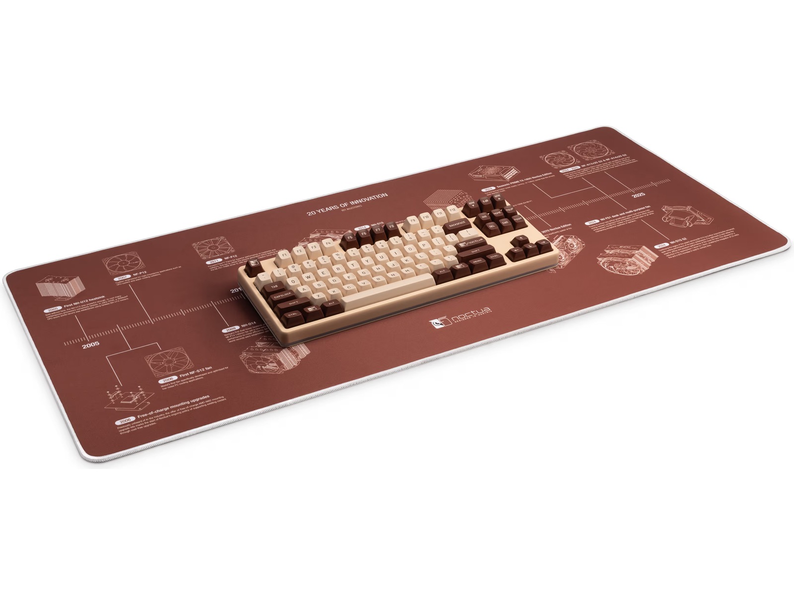 Noctua NP-DM3 20-års jubileum skrivebordsmatte Gamingmusematte