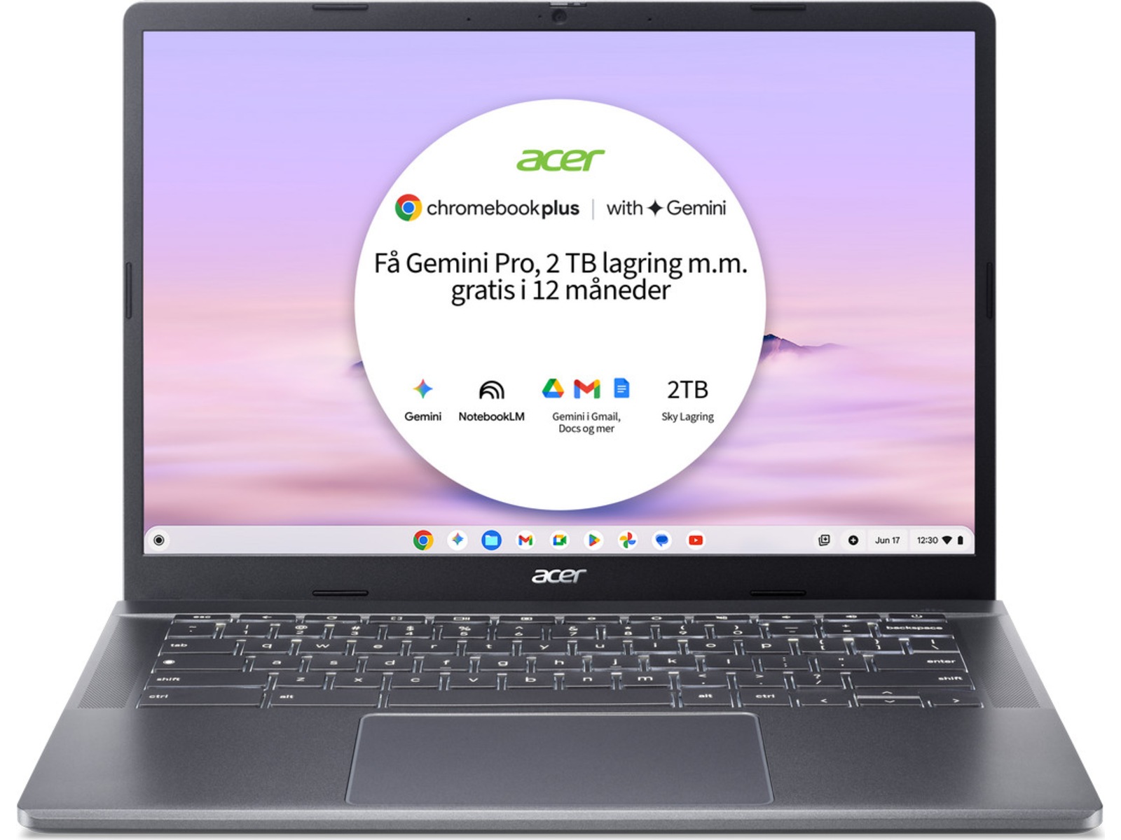 Acer Chromebook Plus 514 14" WUXGA PC - Bærbar / laptop