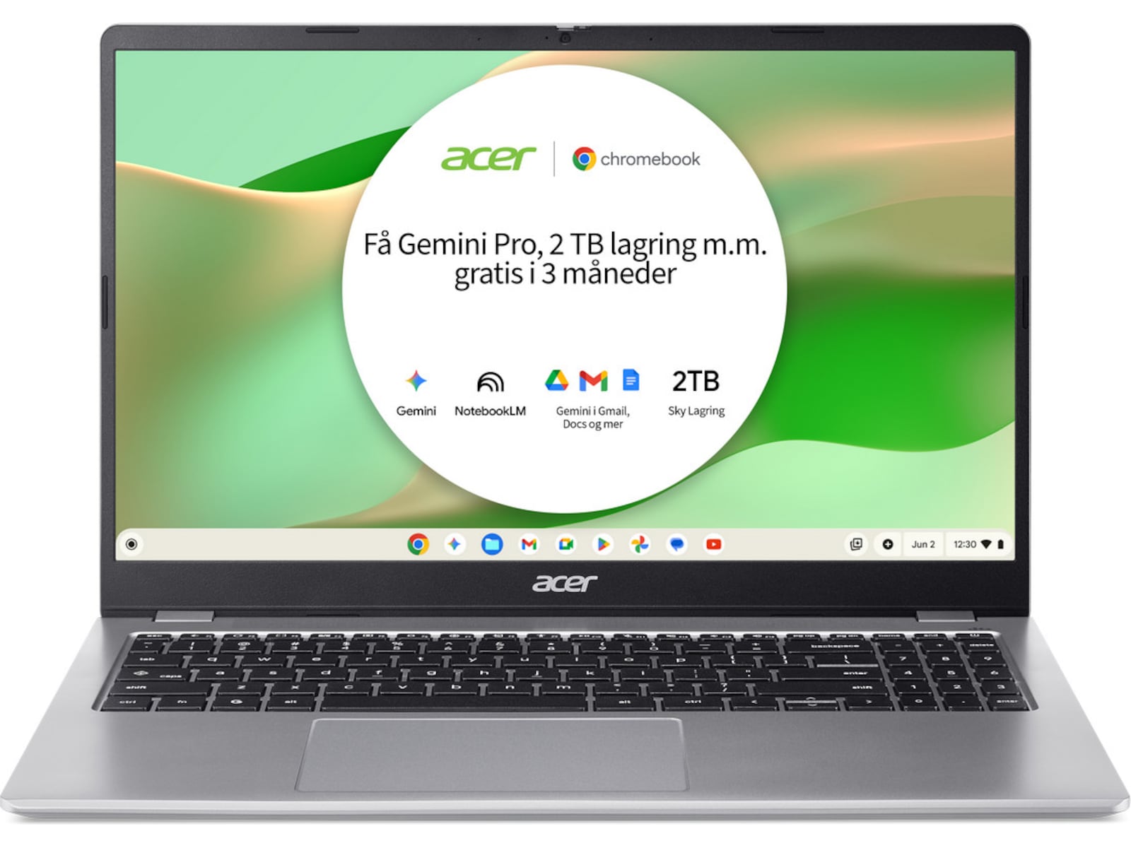 Acer Chromebook 315 15,6" FHD PC - Bærbar / laptop