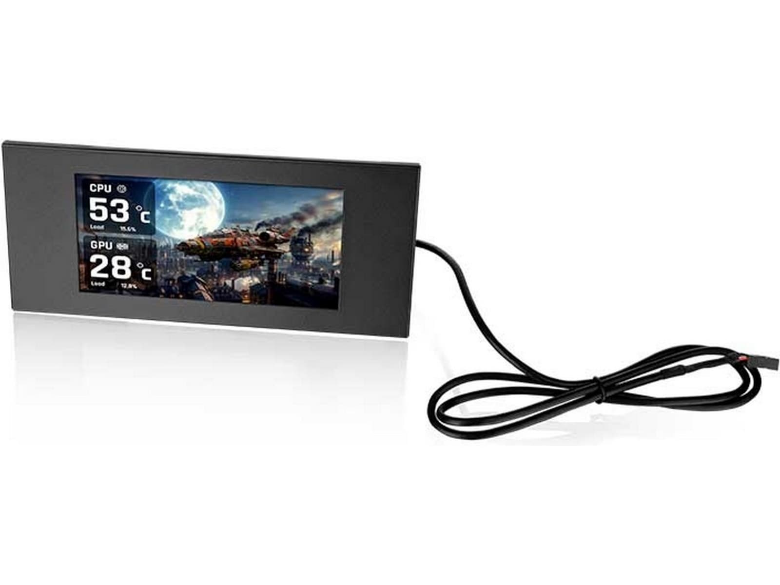 Thermaltake 6.0" LCD Panel Kit for View 600 TG (sort) Tilbehør