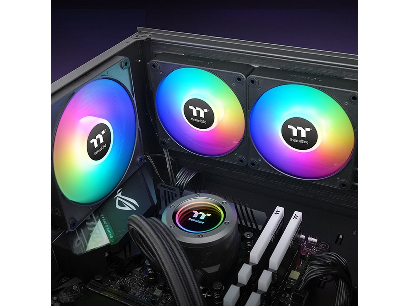 Thermaltake CL-F182-PL14SW-A Vifte 3pk (sort) Vifter