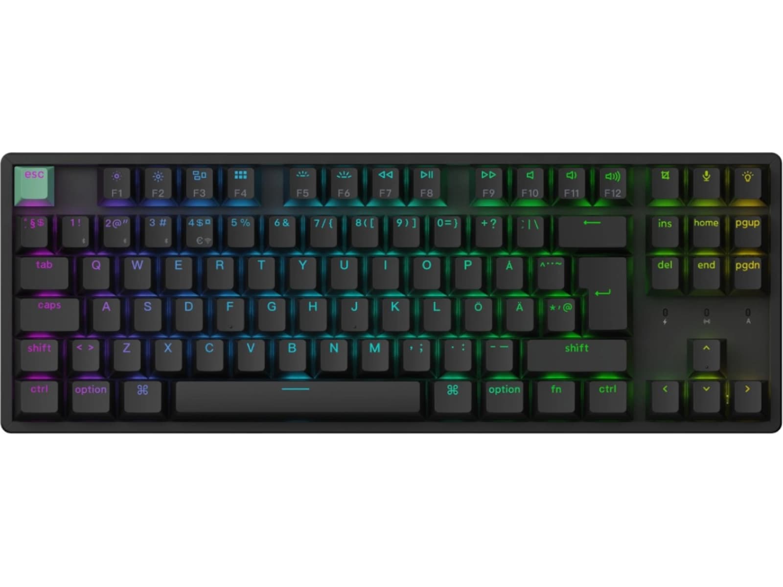 Keychron K8 HE Trådløst Gamingtastatur (sort) Gamingtastatur