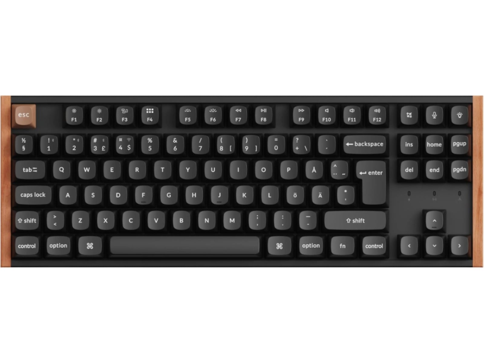 Keychron K8 HE SE trådløst gamingtastatur (tre/sort) Gamingtastatur