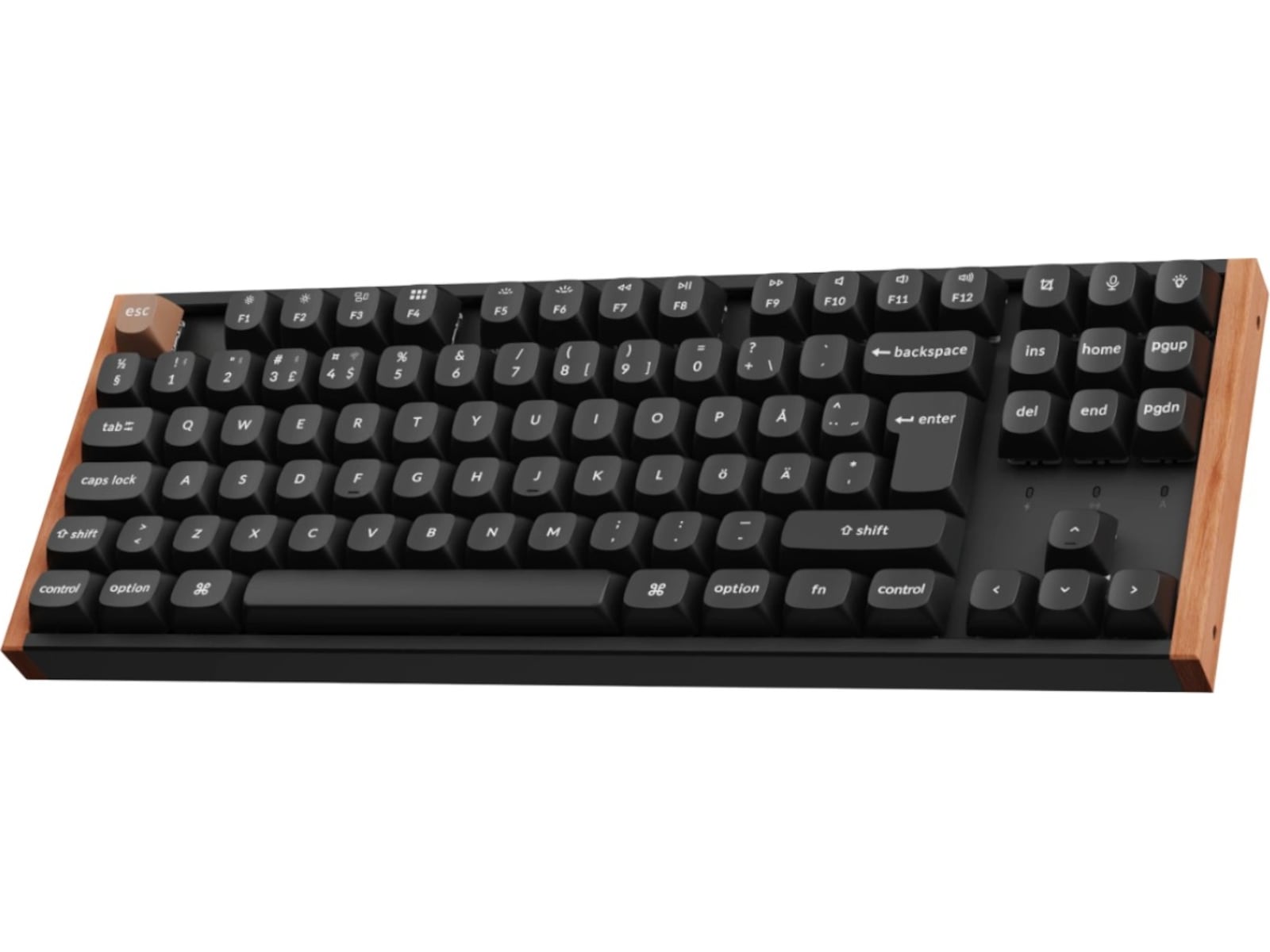 Keychron K8 HE SE trådløst gamingtastatur (tre/sort) Gamingtastatur