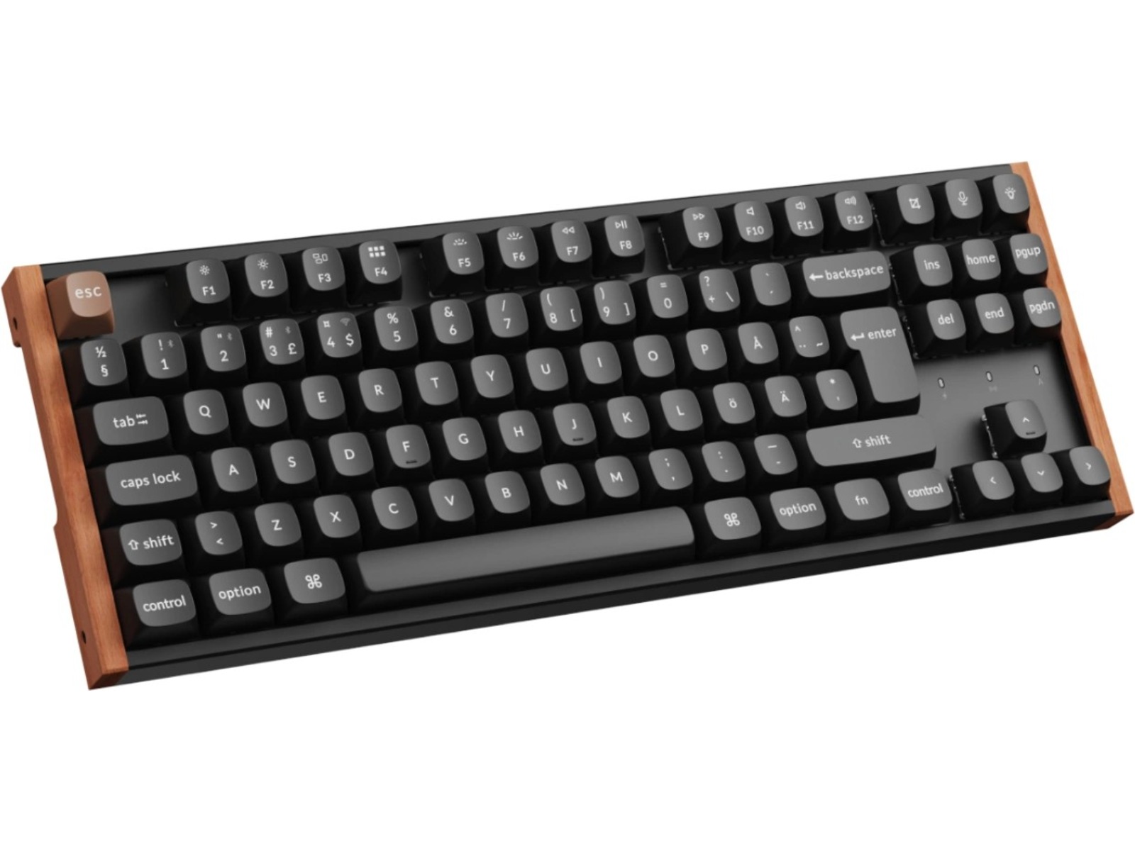 Keychron K8 HE SE trådløst gamingtastatur (tre/sort) Gamingtastatur