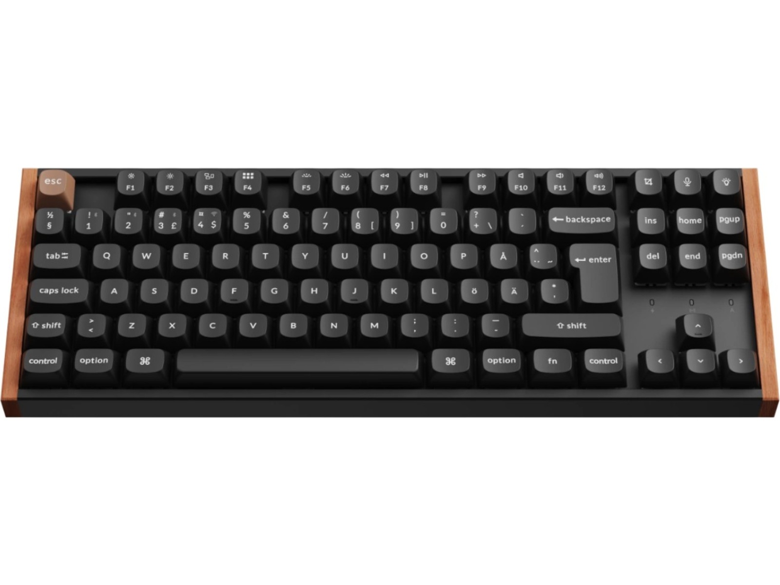 Keychron K8 HE SE trådløst gamingtastatur (tre/sort) Gamingtastatur