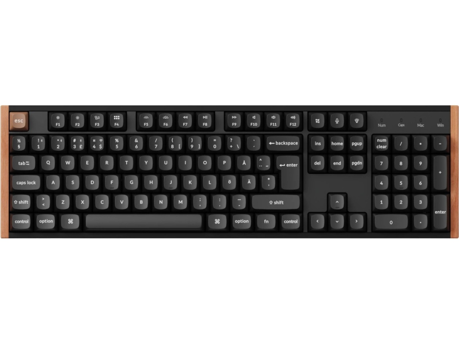 Keychron K10 HE SE Trådløst gamingtastatur (tre/sort) Gamingtastatur