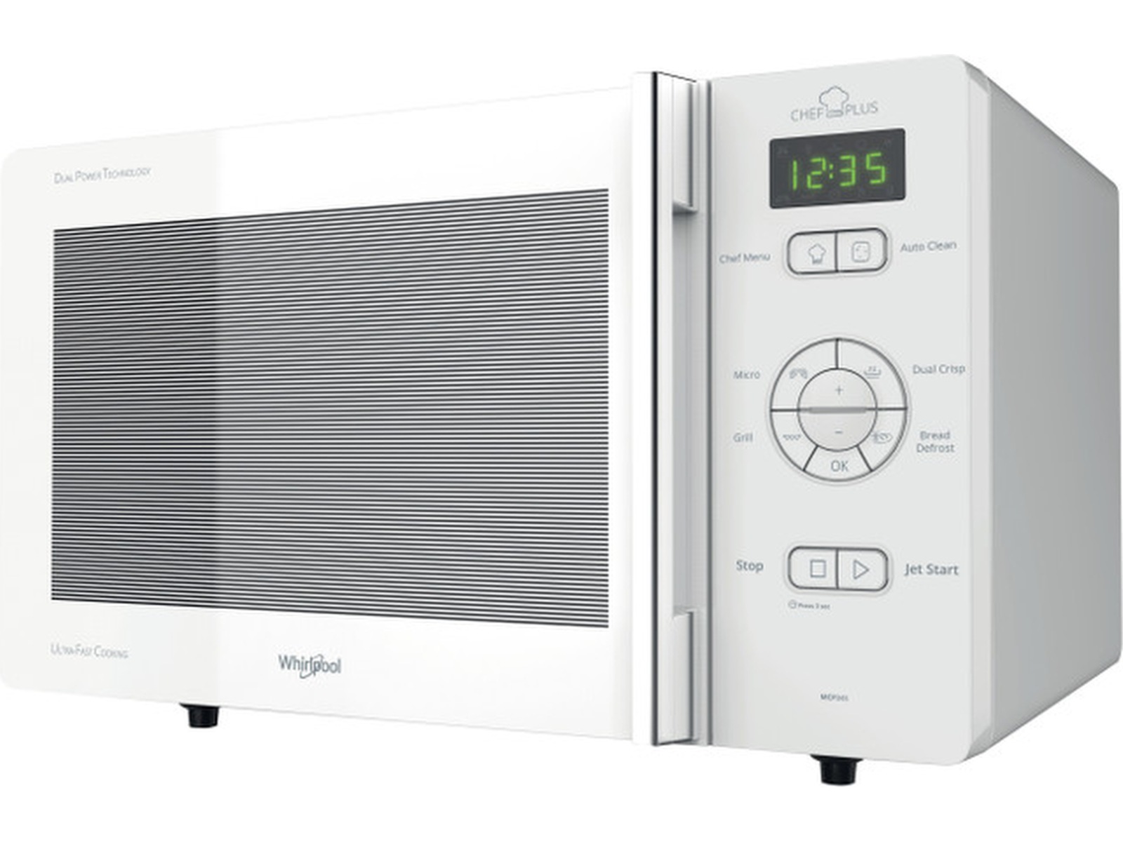 Whirlpool MCP 345 WH Mikrobølgeovn (hvit) -B-Grade Demo mikrobølgeovn