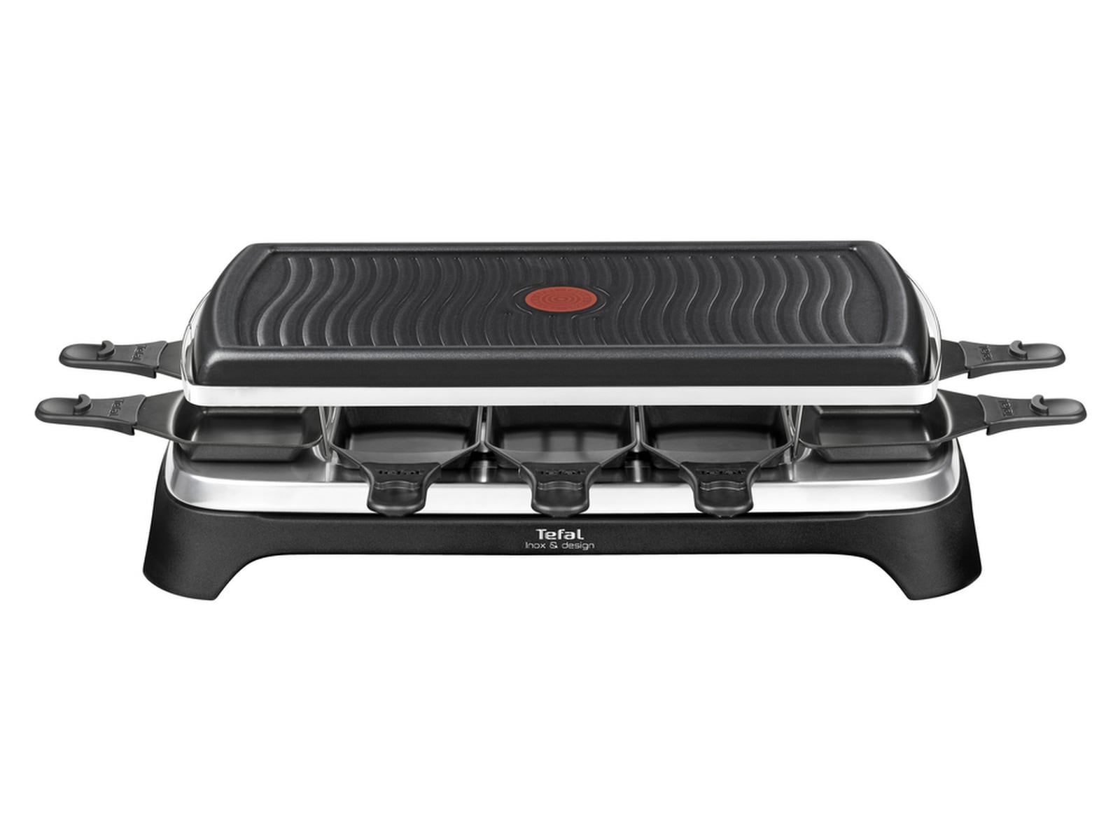 Tefal RE458812 raclette Inox & Design 10 panner (svart) -B-Grade Demo hjem & fritid