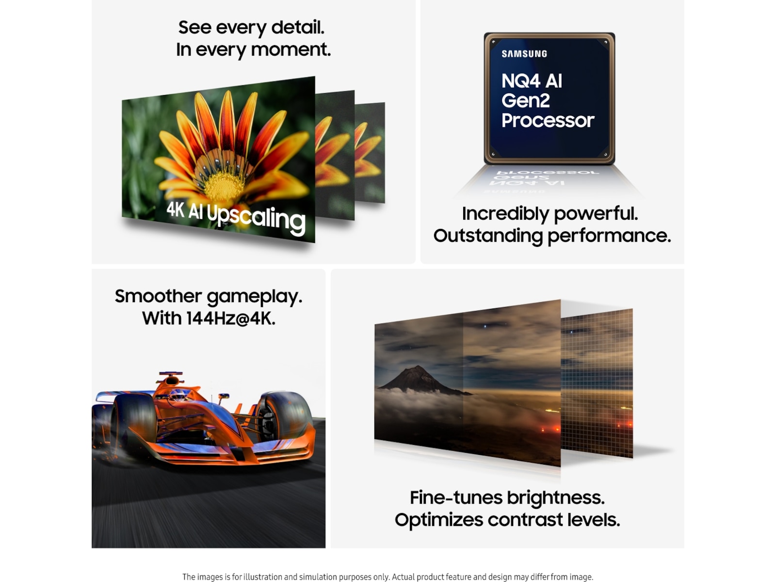 Samsung 55" QN73F Neo QLED 4K Mini LED Smart TV (2025) + lydplanke 50 - 59 tommer TV