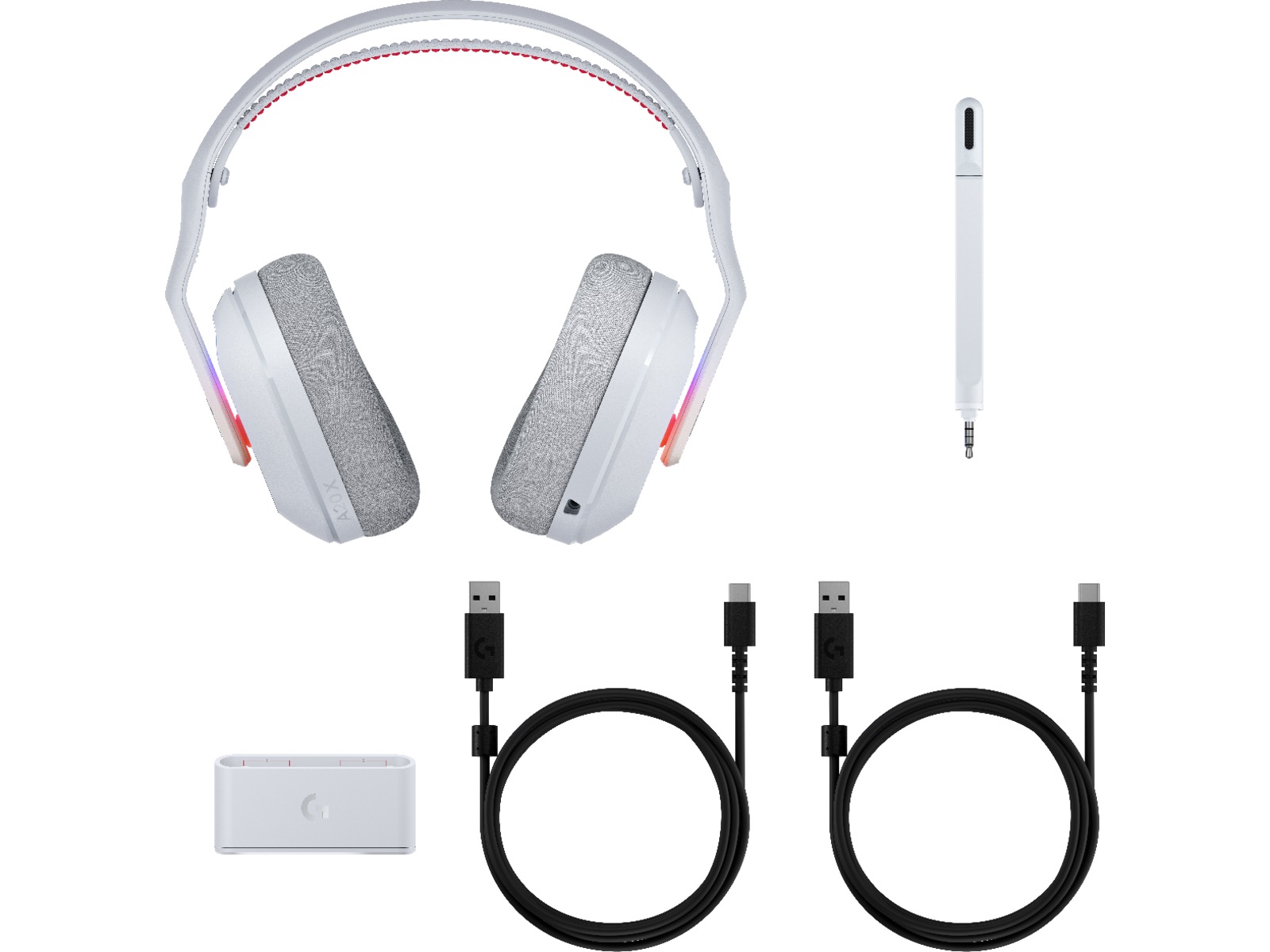 Logitech G Astro A20X gamingheadset Lightspeed trådløst (hvit) -B-Grade Demo headset