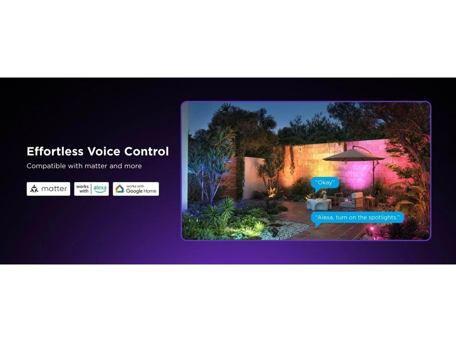 Govee utendørs spotlights 2-pakning Gulvlampe